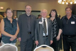 From left / de gauche à droite - Margo Middleton, Marcus Cormier, Gord Thompson, Michelle Rae, Mike Seibel